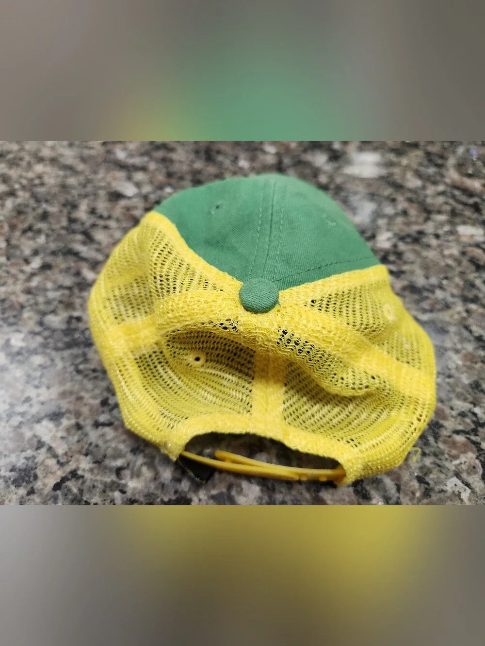 Classic Green and Yellow Youth John Deere Hat